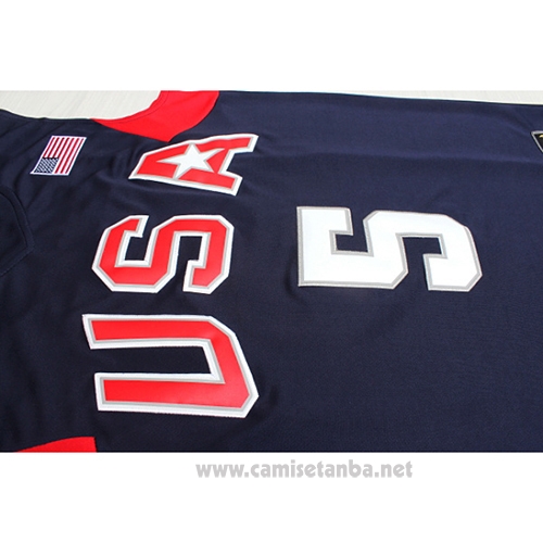 Camiseta USA 2008 Kidd #5 Azul
